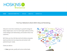 Tablet Screenshot of hoskinsinteractive.com